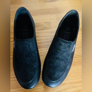 MEPHISTO Mobils Black Suede SLIP-ON Comfort Shoes/loafers Size 8